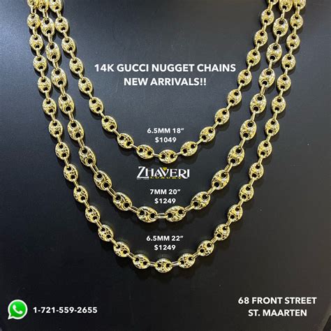 gucci nugget and chain